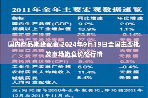 国内商品期货配资 2024年9月19日全国主要批发市场鲢鱼价格行情