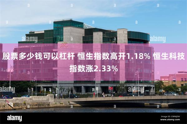 股票多少钱可以杠杆 恒生指数高开1.18% 恒生科技指数涨2.33%