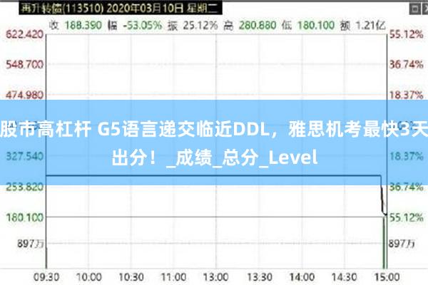 股市高杠杆 G5语言递交临近DDL，雅思机考最快3天出分！_成绩_总分_Level