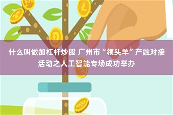 什么叫做加杠杆炒股 广州市“领头羊”产融对接活动之人工智能专场成功举办