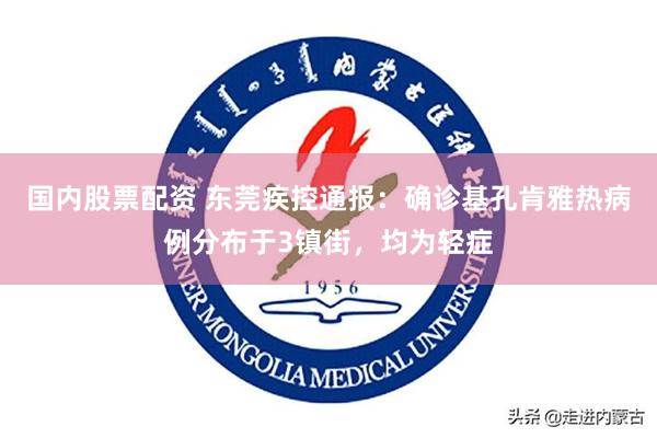 国内股票配资 东莞疾控通报:确诊基孔肯雅热病例分布于3镇街,均为轻症