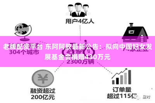 老牌配资平台 东阿阿胶最新公告：拟向中国妇女发展基金会捐赠430万元